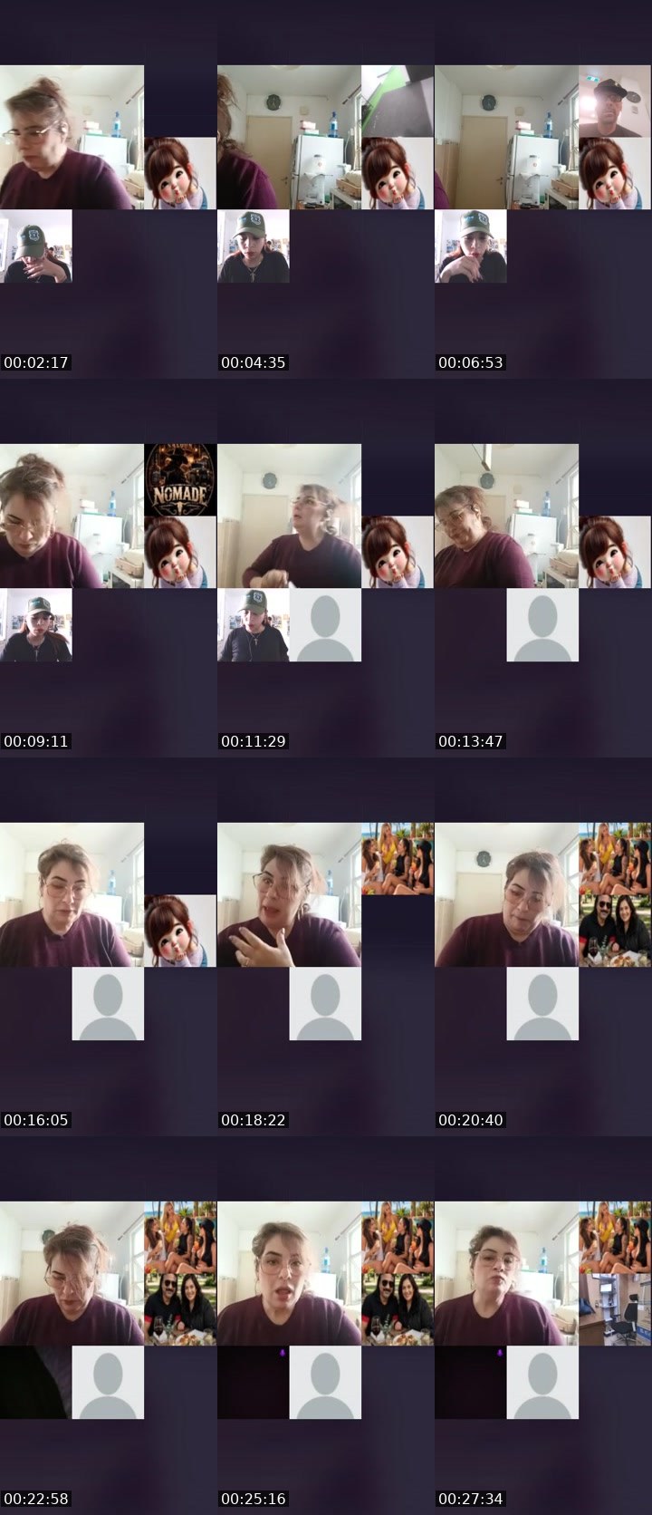 Contact-sheet preview of ➤Lihadima🌈🦁's Liveme recording