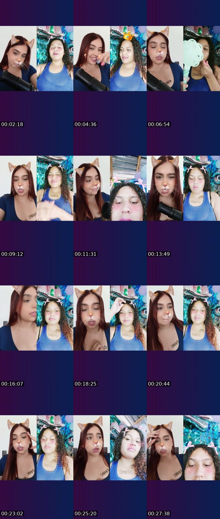 Contact-sheet preview of SofiGMB🫧🪽✠'s Liveme recording