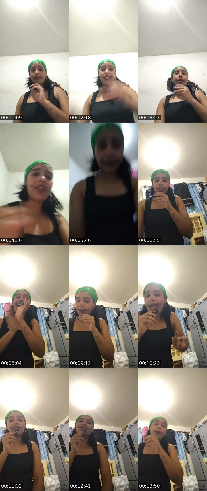 Contact-sheet preview of 💀✨June🥚🧸's Liveme recording