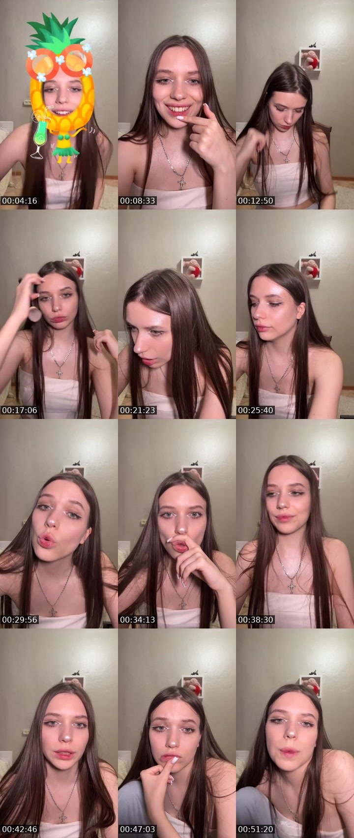 Contact-sheet preview of 🪽madkitty's Liveme recording