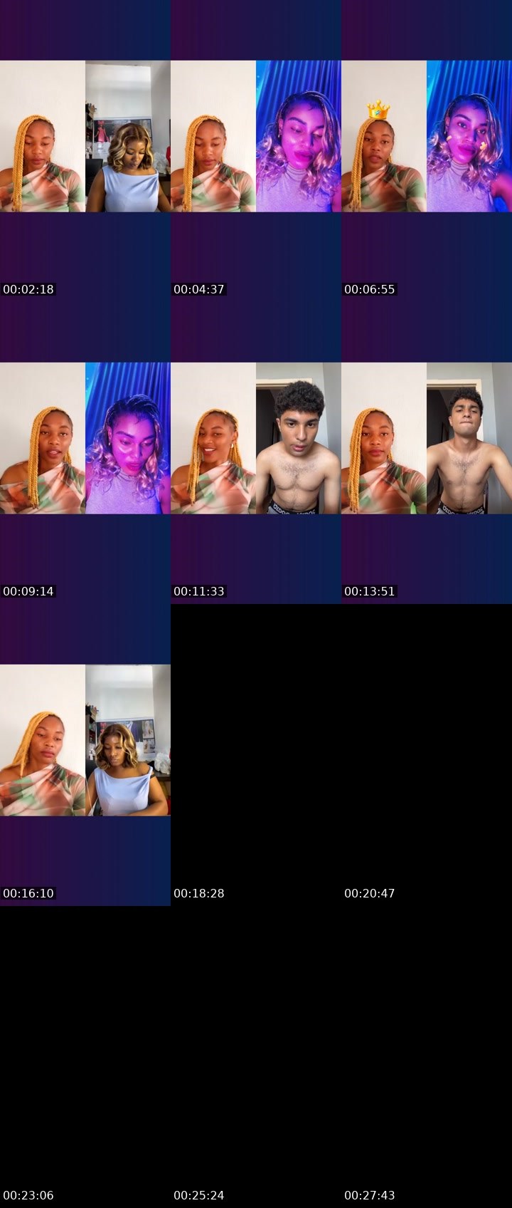 Contact-sheet preview of 𝙴𝚕𝚜𝚊💸's Liveme recording