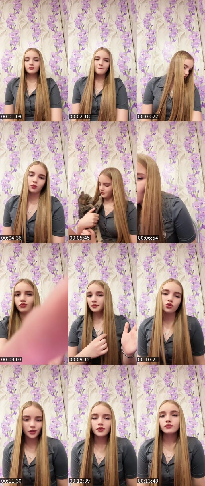 Contact-sheet preview of юлечкаа's Liveme recording