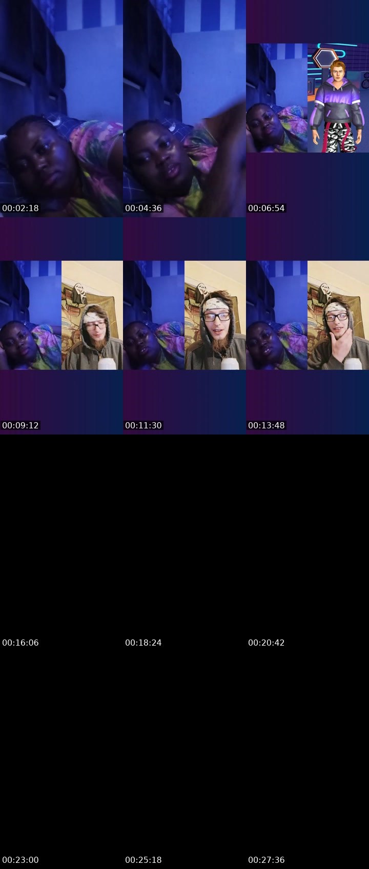 Contact-sheet preview of pretty Ruthie's Liveme recording