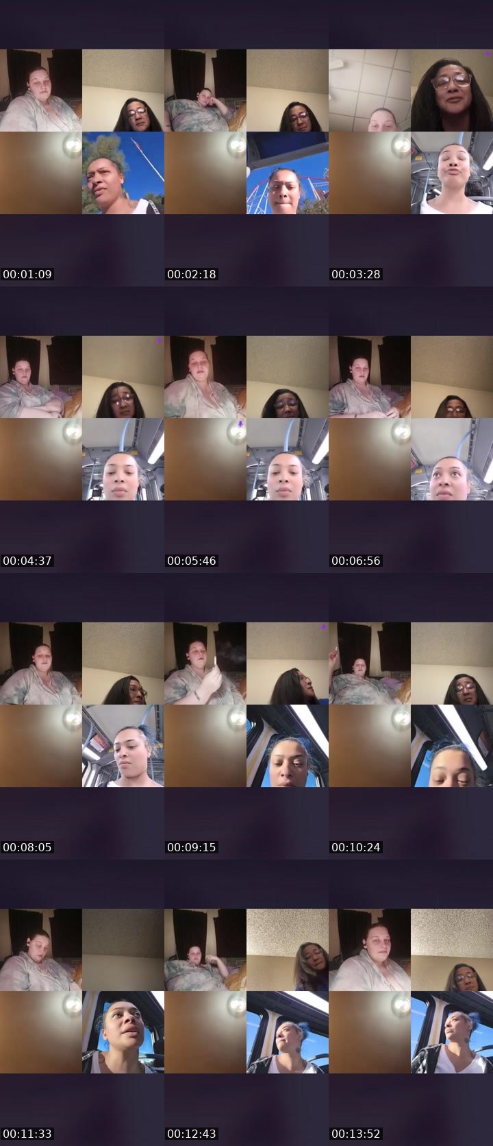 Contact-sheet preview of ♈️BOMB🔆LILITH's Liveme recording