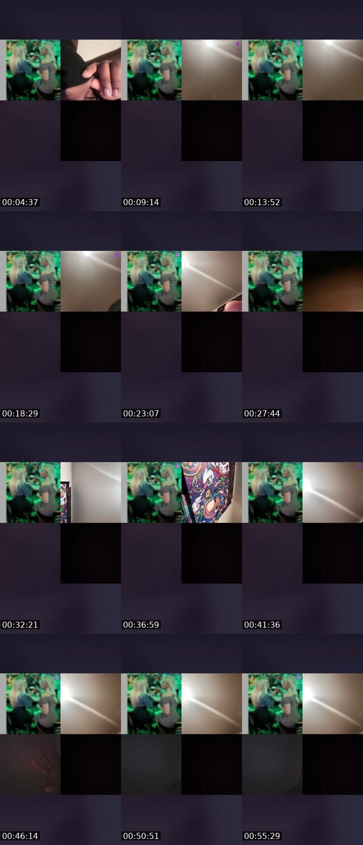 Contact-sheet preview of Betty love🎭's Liveme recording
