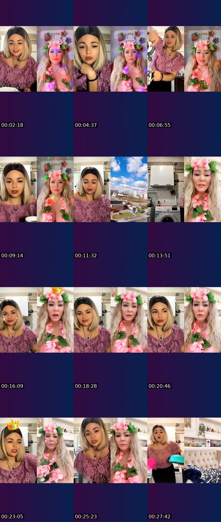 Contact-sheet preview of 50kYana Mikki🩷's Liveme recording