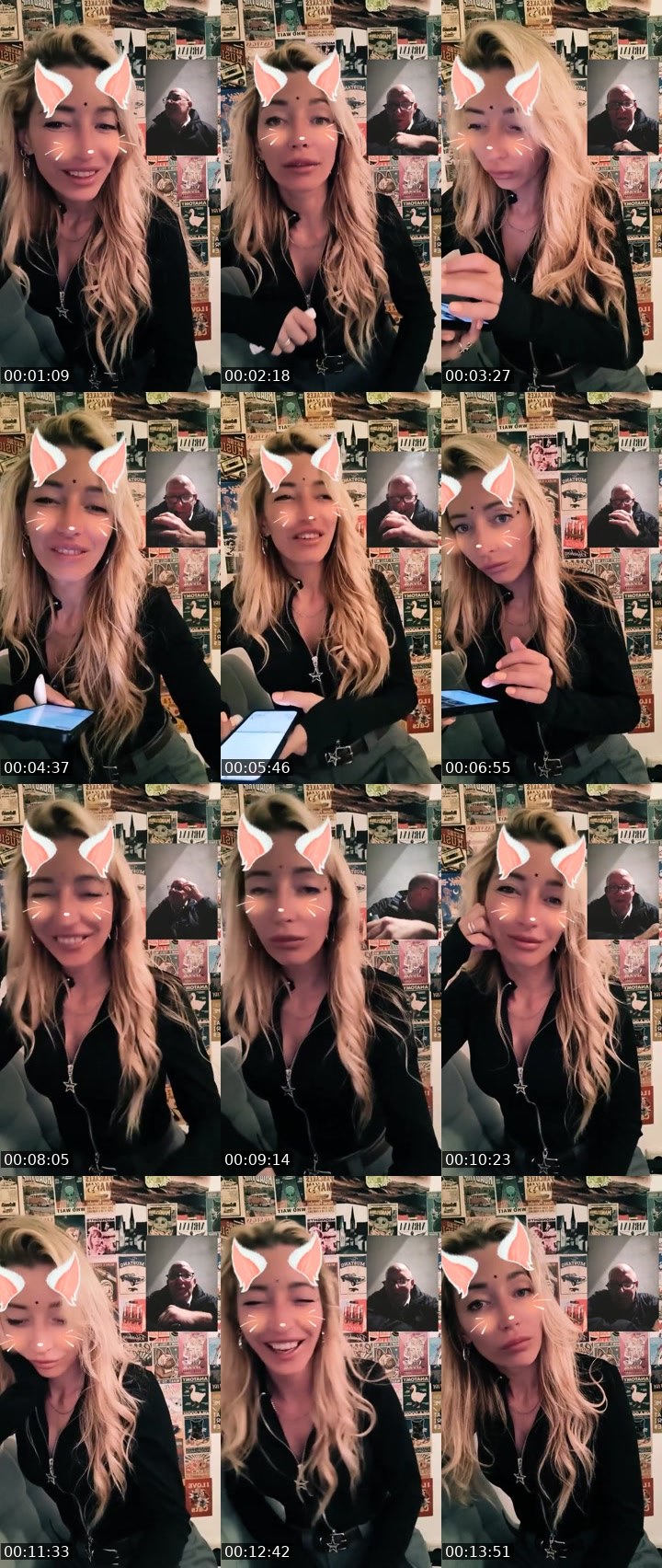 Contact-sheet preview of 😉Kate 🤍℄'s Liveme recording