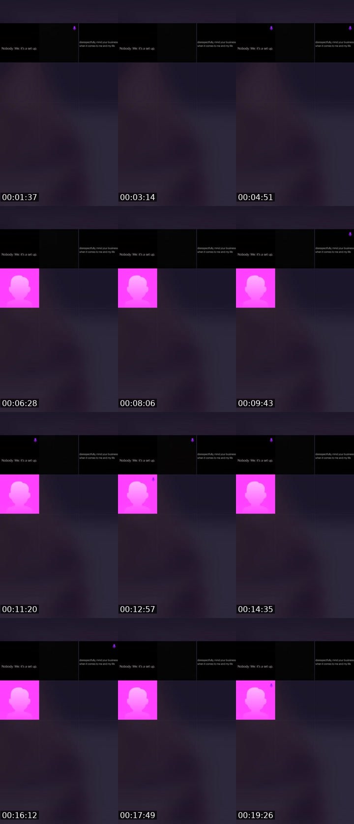 Contact-sheet preview of spicy🥵's Liveme recording