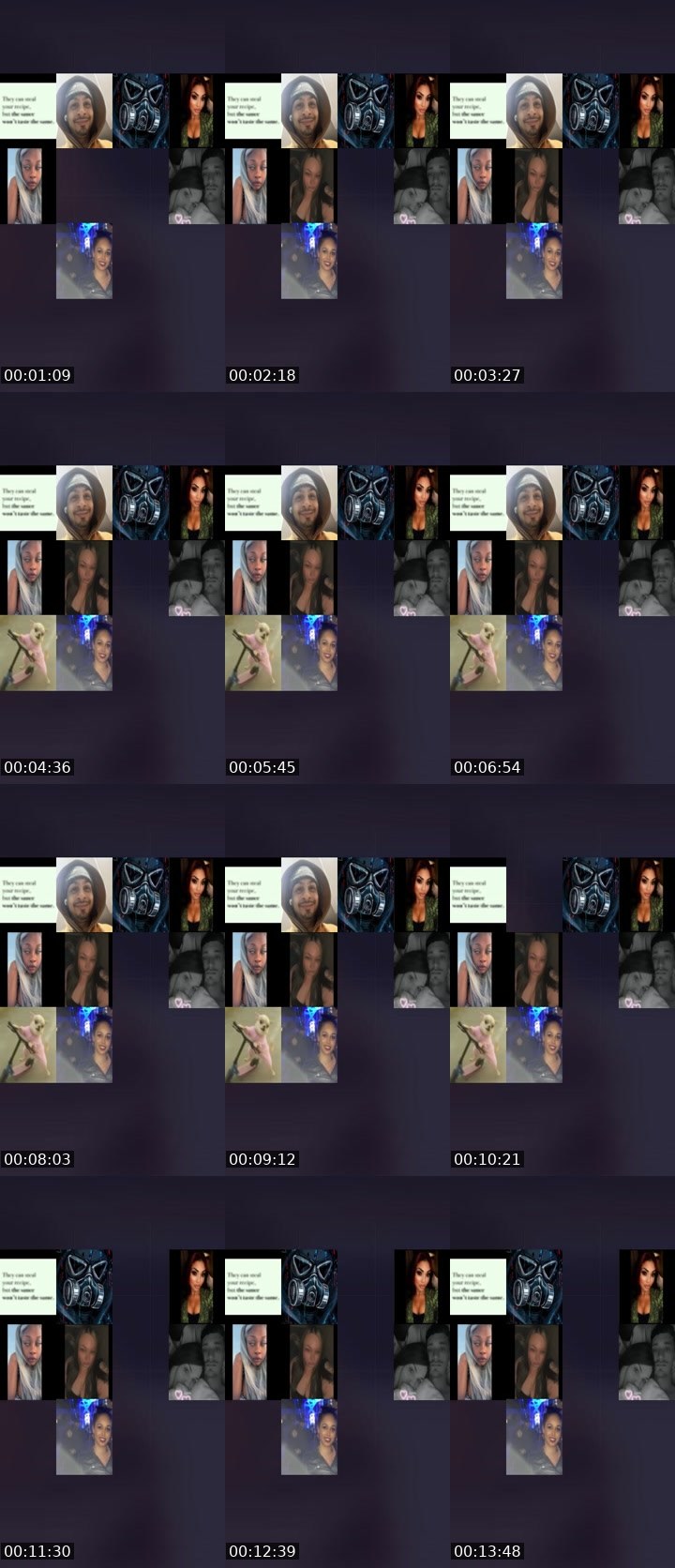 Contact-sheet preview of 𝓙𝓐𝓓𝓐💋's Liveme recording