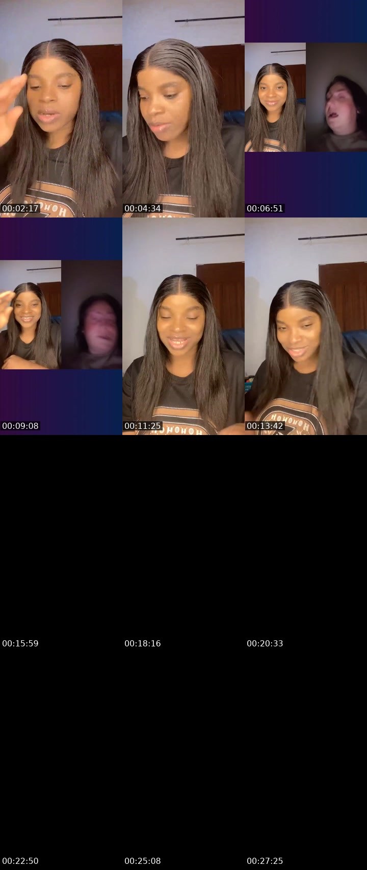 Contact-sheet preview of 🐝 HEAVEN 🕊️'s Liveme recording