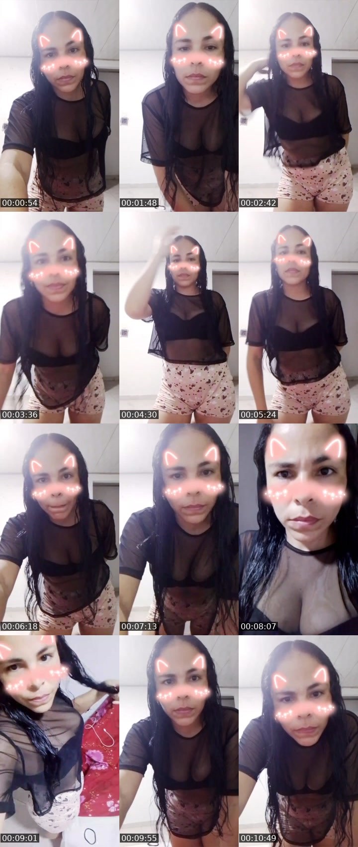 Contact-sheet preview of 👑⃤kelly👑⃤'s Liveme recording