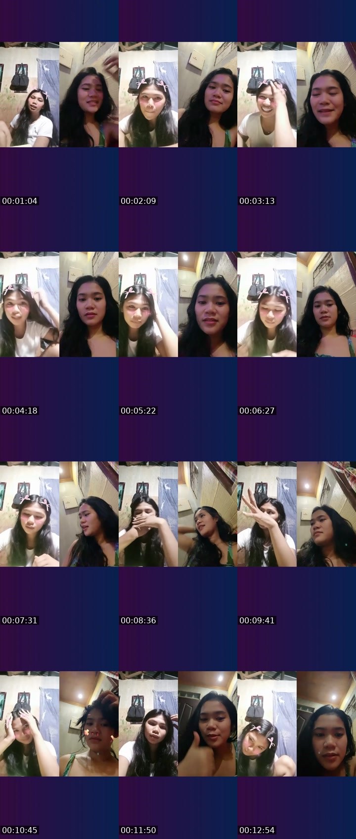 Contact-sheet preview of ☝️❤️XYREL's Liveme recording