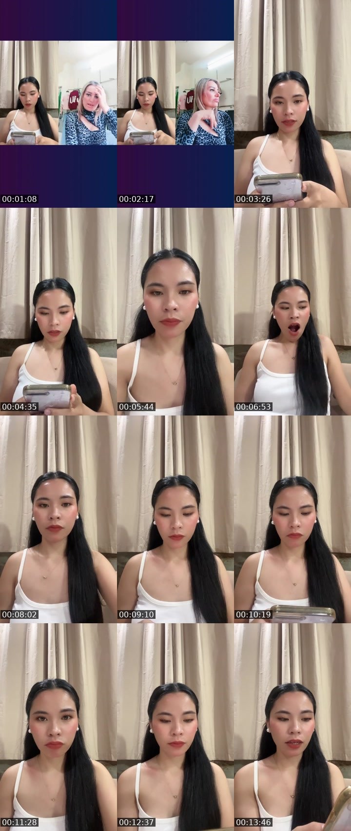 Contact-sheet preview of ᴵᴬ💎Michiikooo🫐's Liveme recording
