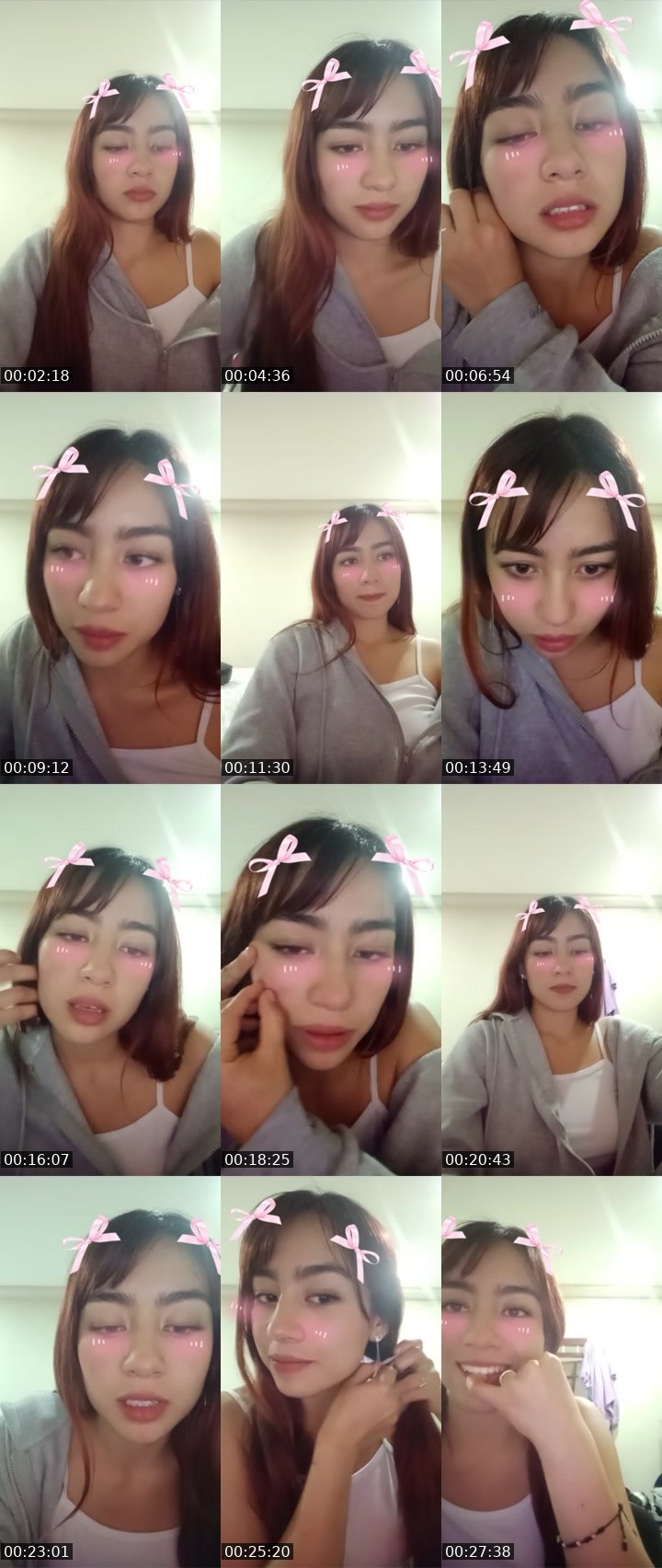 Contact-sheet preview of Valentina💕's Liveme recording