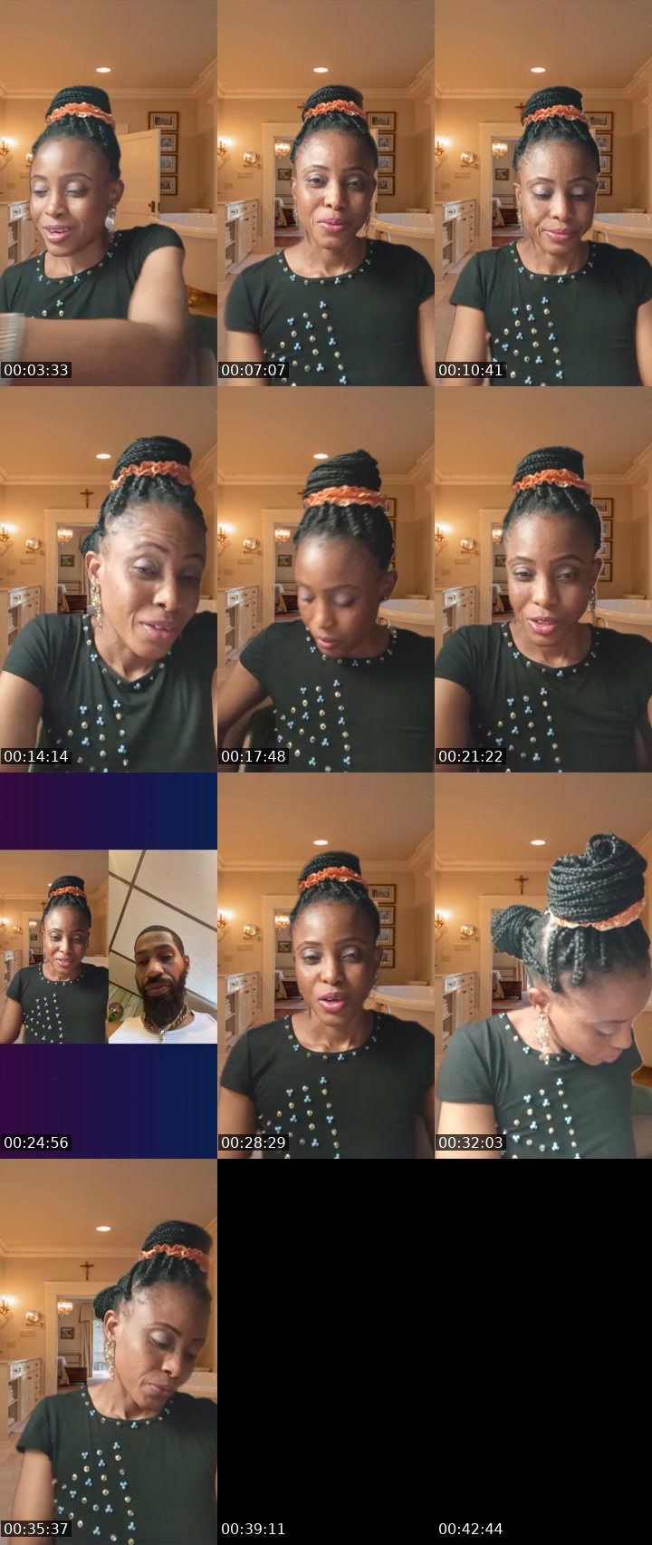 Contact-sheet preview of Julie🧥☯️'s Liveme recording