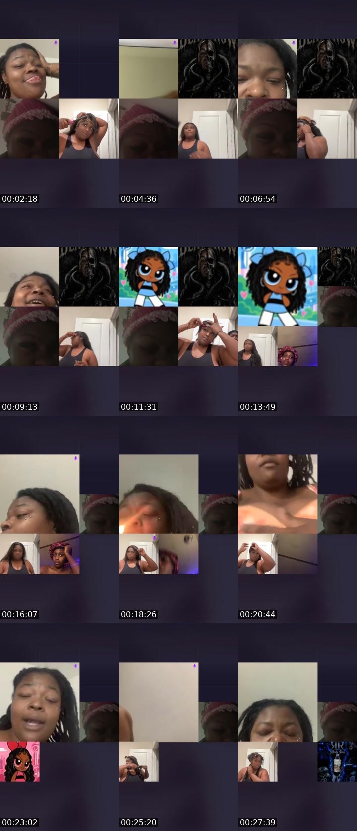 Contact-sheet preview of N ™️🔛Bubbles Splash's Liveme recording