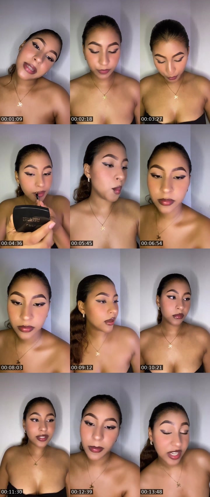 Contact-sheet preview of Caroline 🔱's Liveme recording