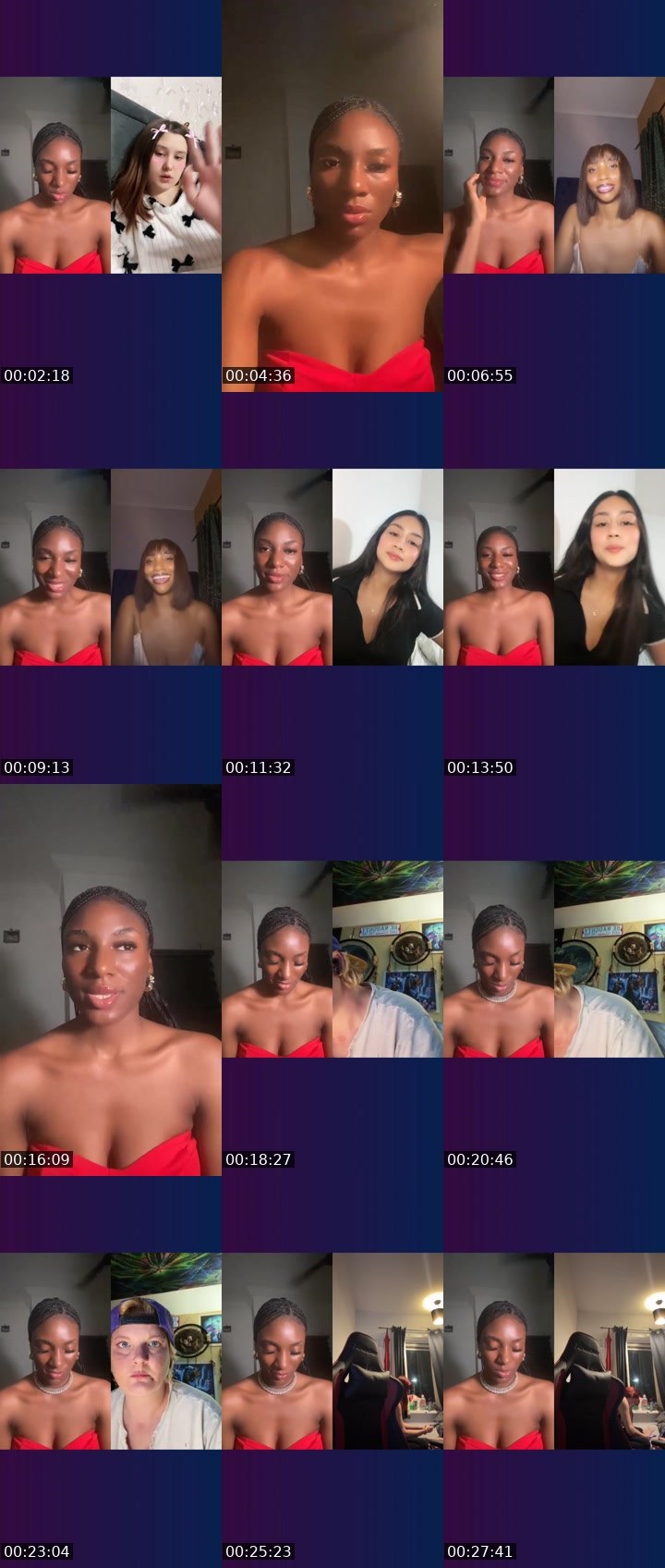 Contact-sheet preview of APHRODITE💰's Liveme recording