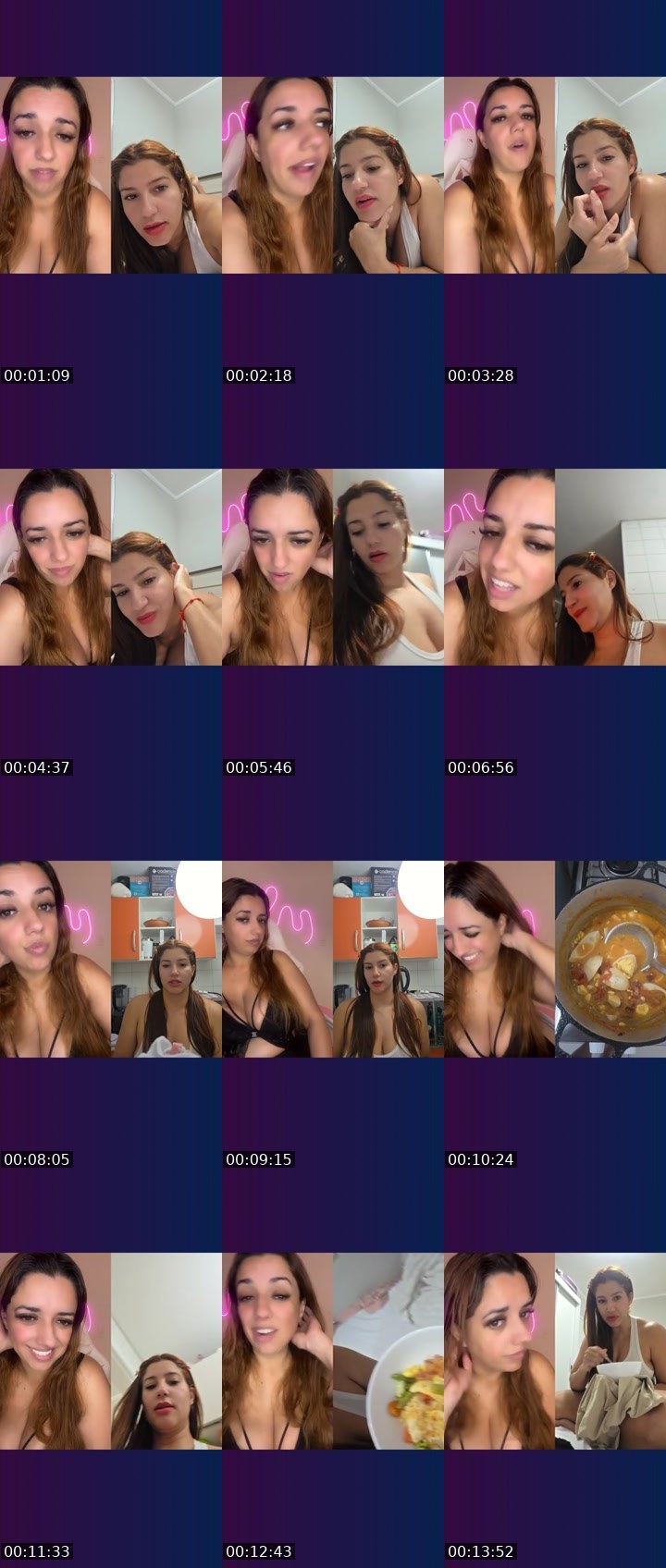 Contact-sheet preview of Line Ribeiro 😎's Liveme recording