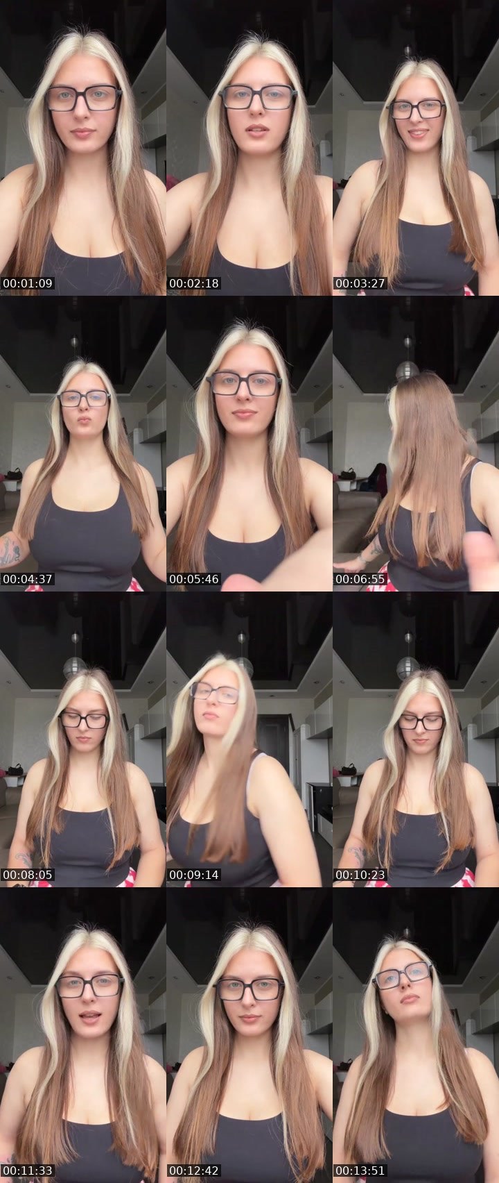 Contact-sheet preview of Yana🤓's Liveme recording