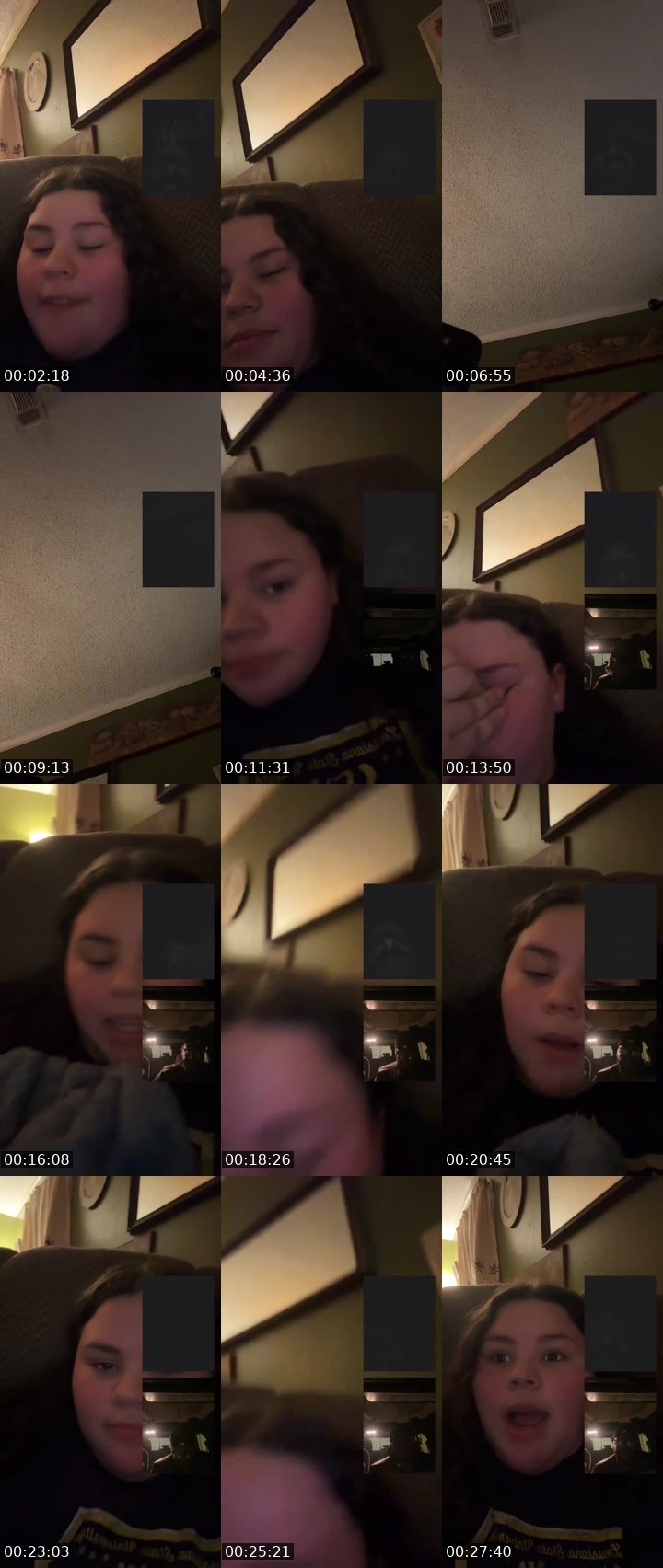 Contact-sheet preview of Princess peach's Liveme recording