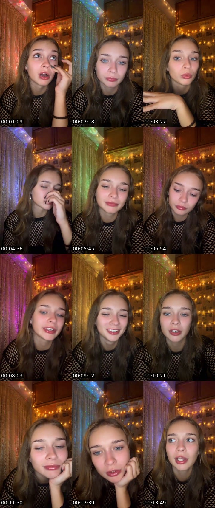 Contact-sheet preview of karo🥰's Liveme recording