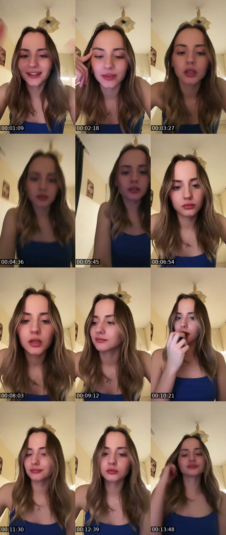 Contact-sheet preview of Tinkabell's Liveme recording