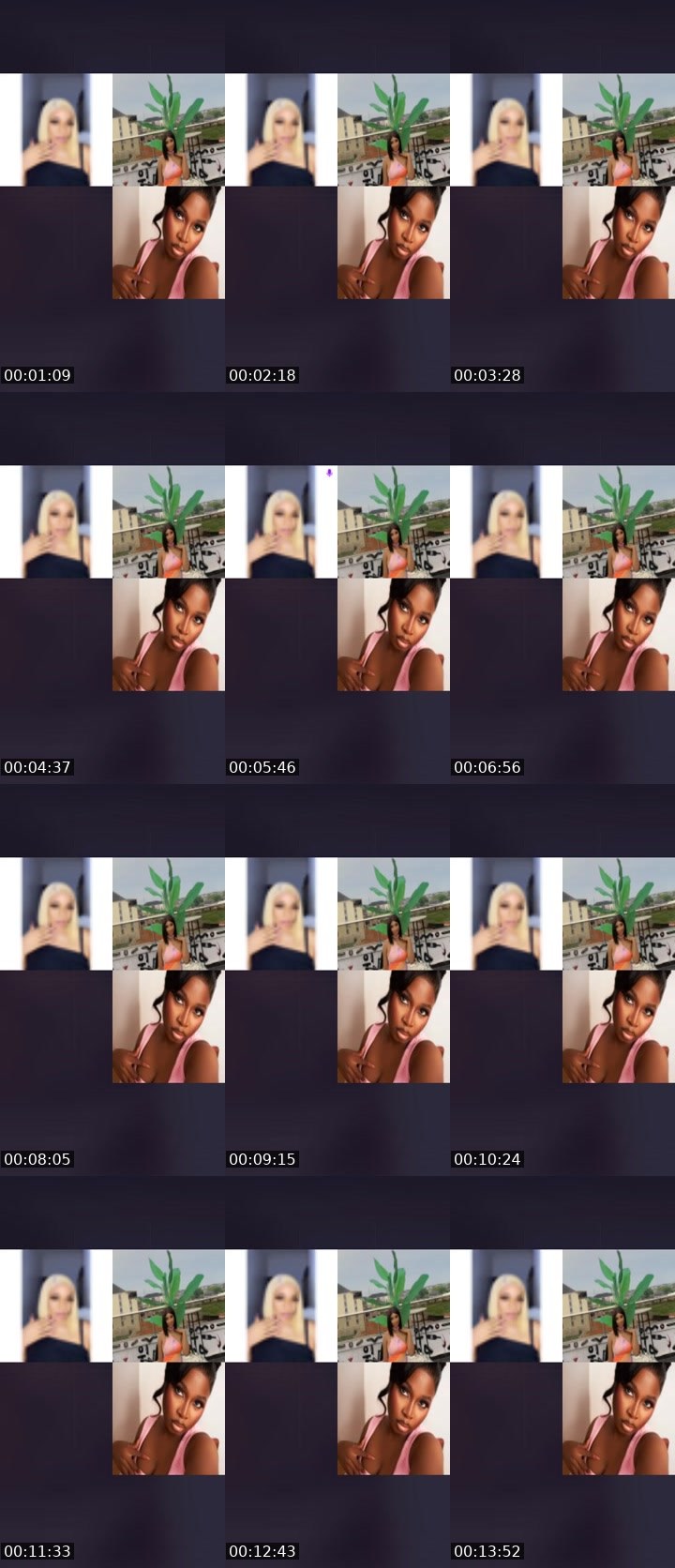 Contact-sheet preview of 🏦Pinky🖤⏏️☻︎'s Liveme recording