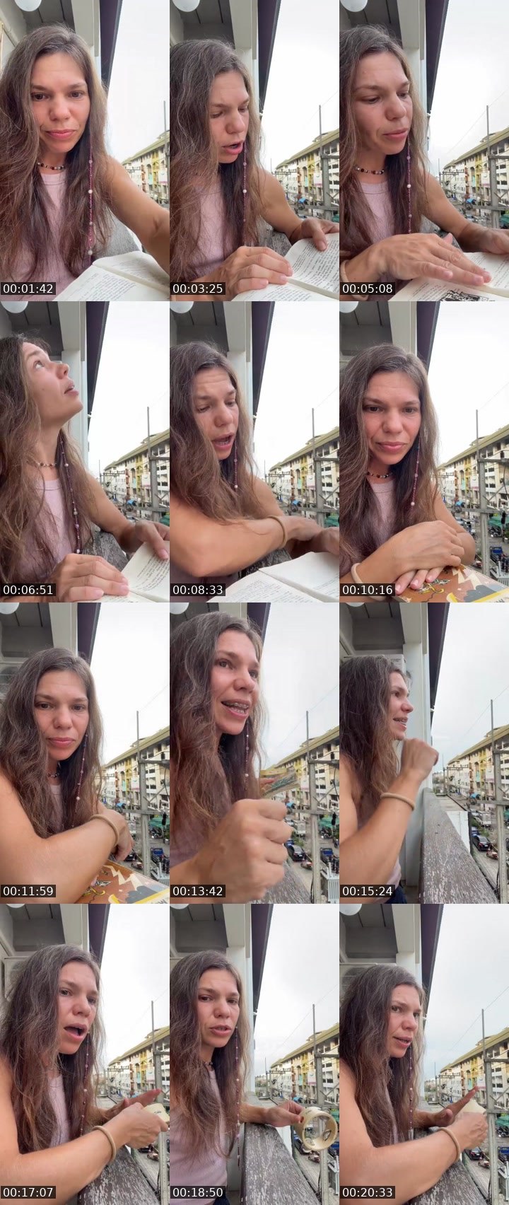 Contact-sheet preview of Galina Care's Liveme recording