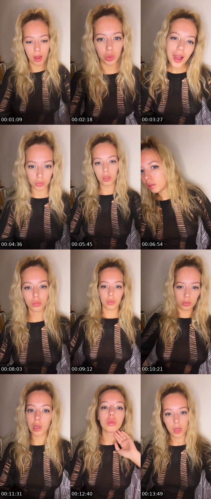 Contact-sheet preview of MaRy🐾🇺🇦's Liveme recording