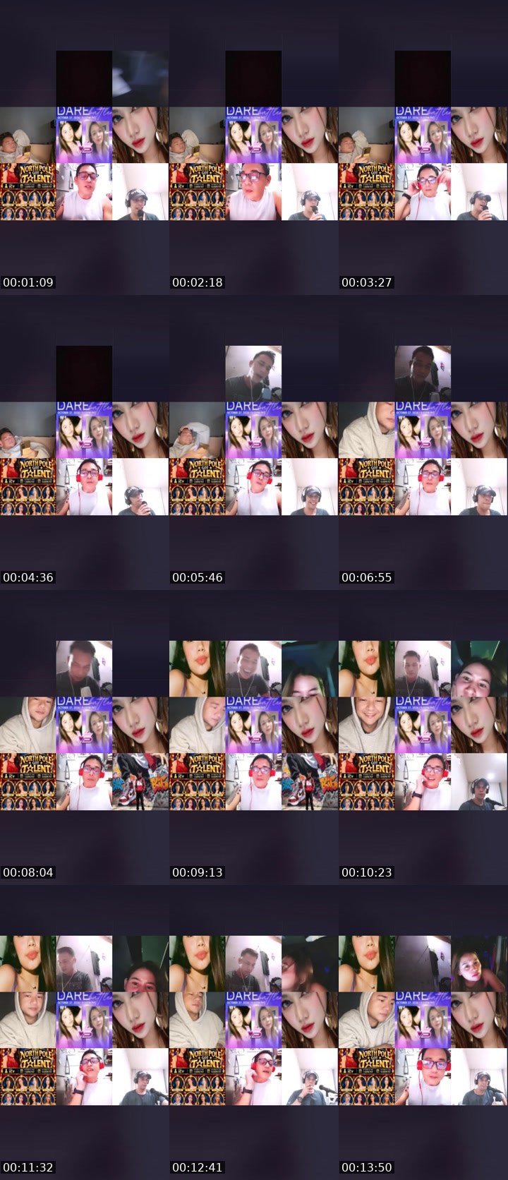 Contact-sheet preview of 7K 🌶️👸🏻Slurphy🫧's Liveme recording