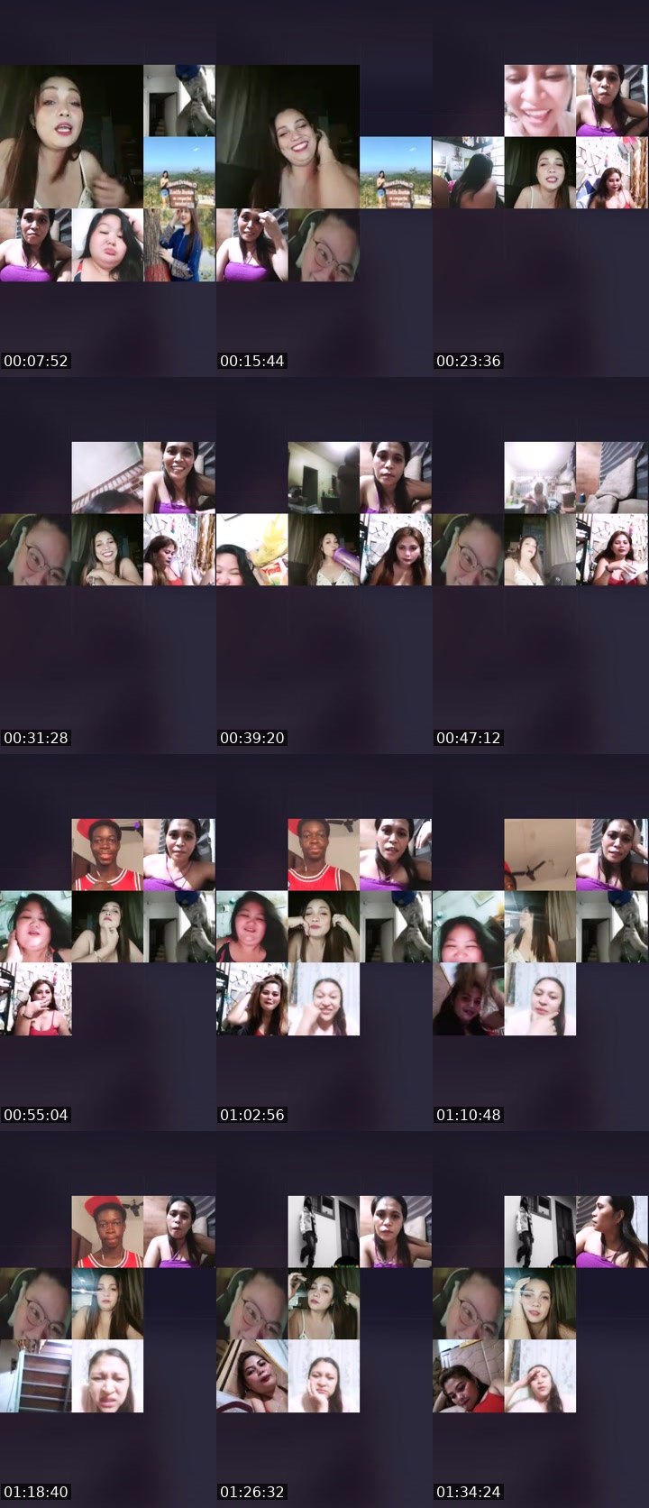 Contact-sheet preview of 👸Erica 🦋's Liveme recording