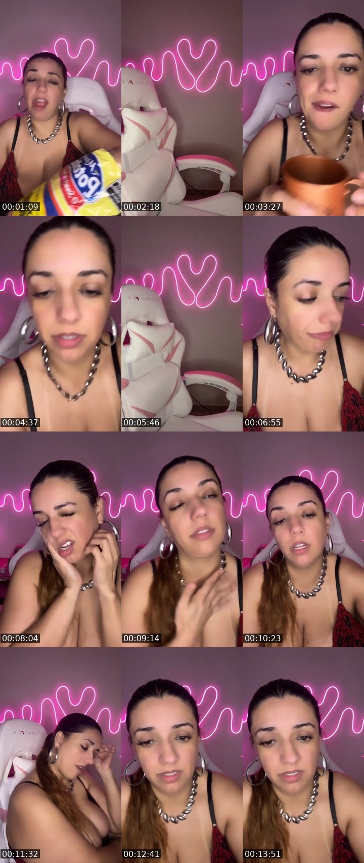 Contact-sheet preview of Line Ribeiro 😎's Liveme recording