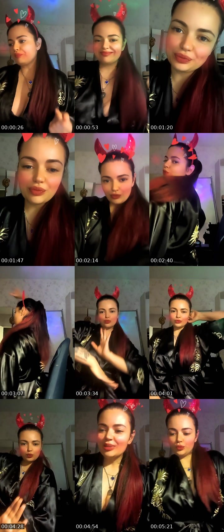 Contact-sheet preview of Yana Mikki🩷🪽's Liveme recording