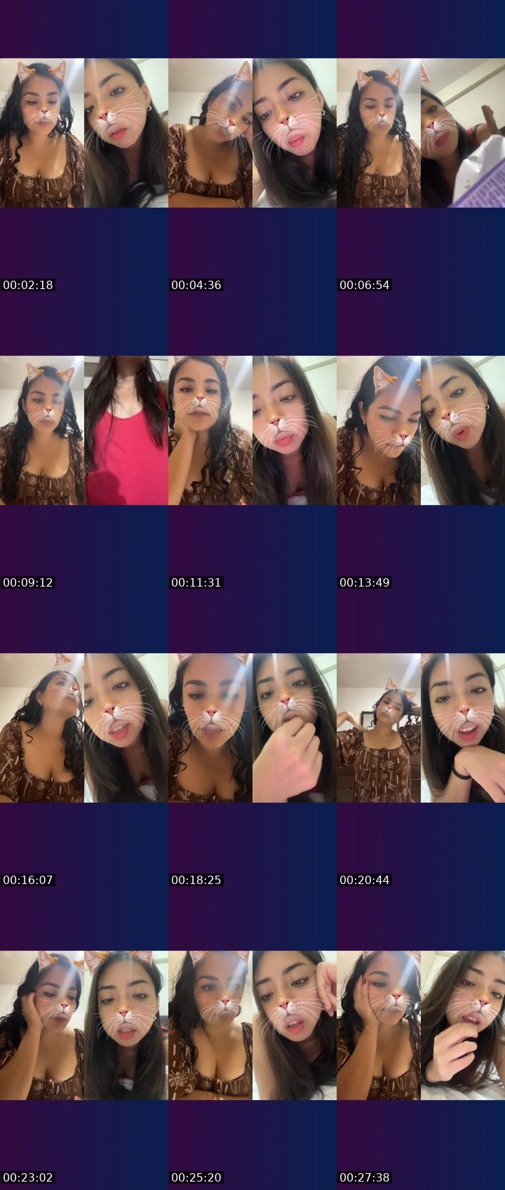 Contact-sheet preview of 🌐Paola🧸👻♥️'s Liveme recording