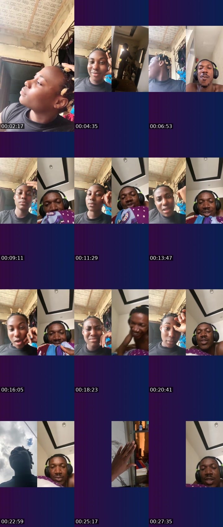 Contact-sheet preview of 🦉⃤ queen 🥹❤️Ž⃤Ť⃤'s Liveme recording