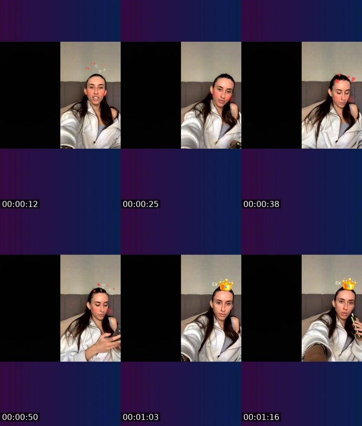 Contact-sheet preview of InsomniA.❤️‍🔥✨'s Liveme recording