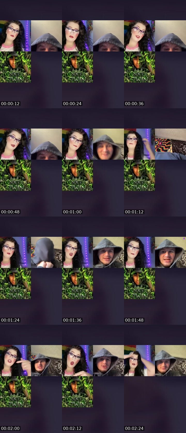 Contact-sheet preview of 💜Ⓟⓘⓧⓘⓔ♌️'s Liveme recording