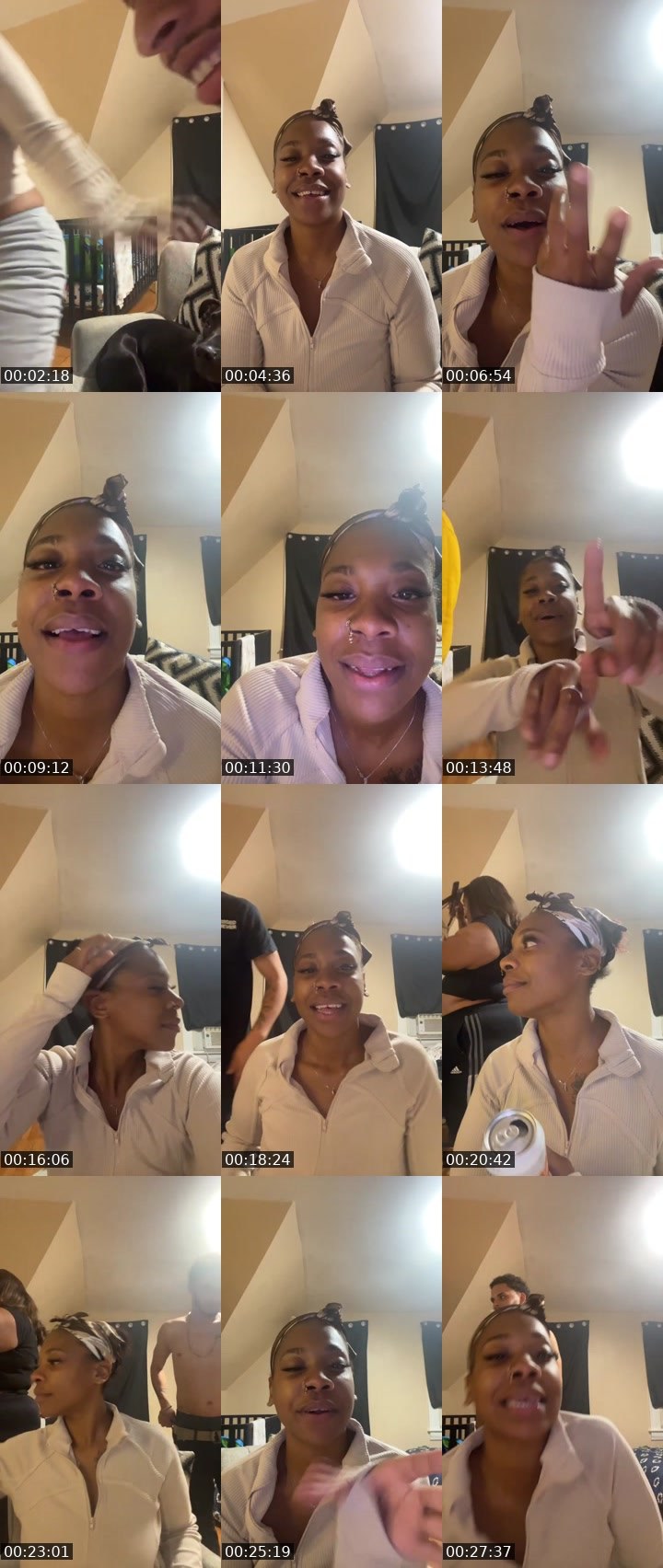 Contact-sheet preview of CupcakeBerry's Liveme recording