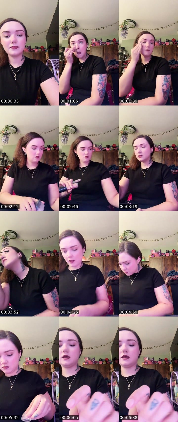 Contact-sheet preview of 𝙏ᵃլ🍯's Liveme recording