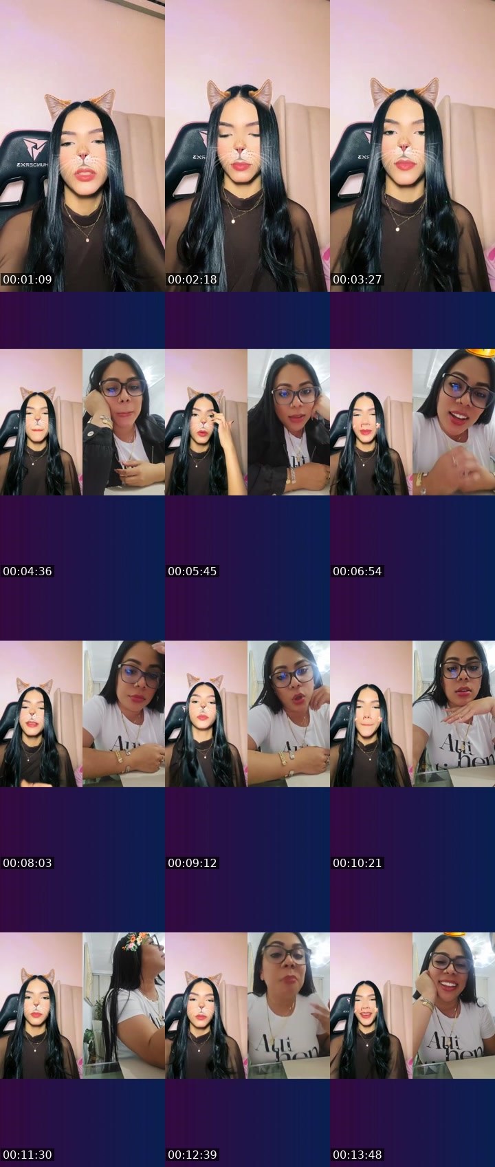 Contact-sheet preview of ✨🌖𝐆É𝐍𝐎𝐕𝐀🩷's Liveme recording