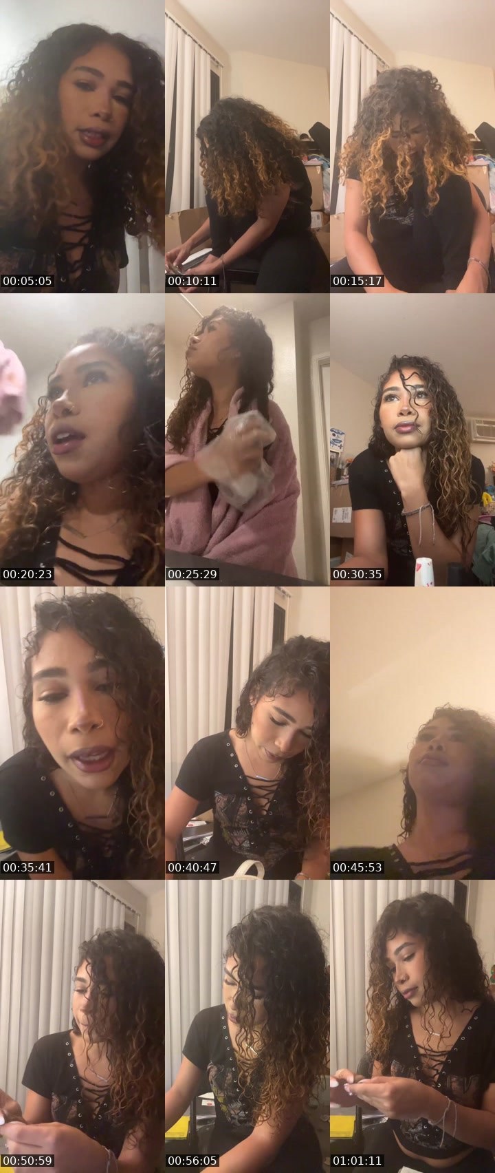 Contact-sheet preview of lohaze's Liveme recording