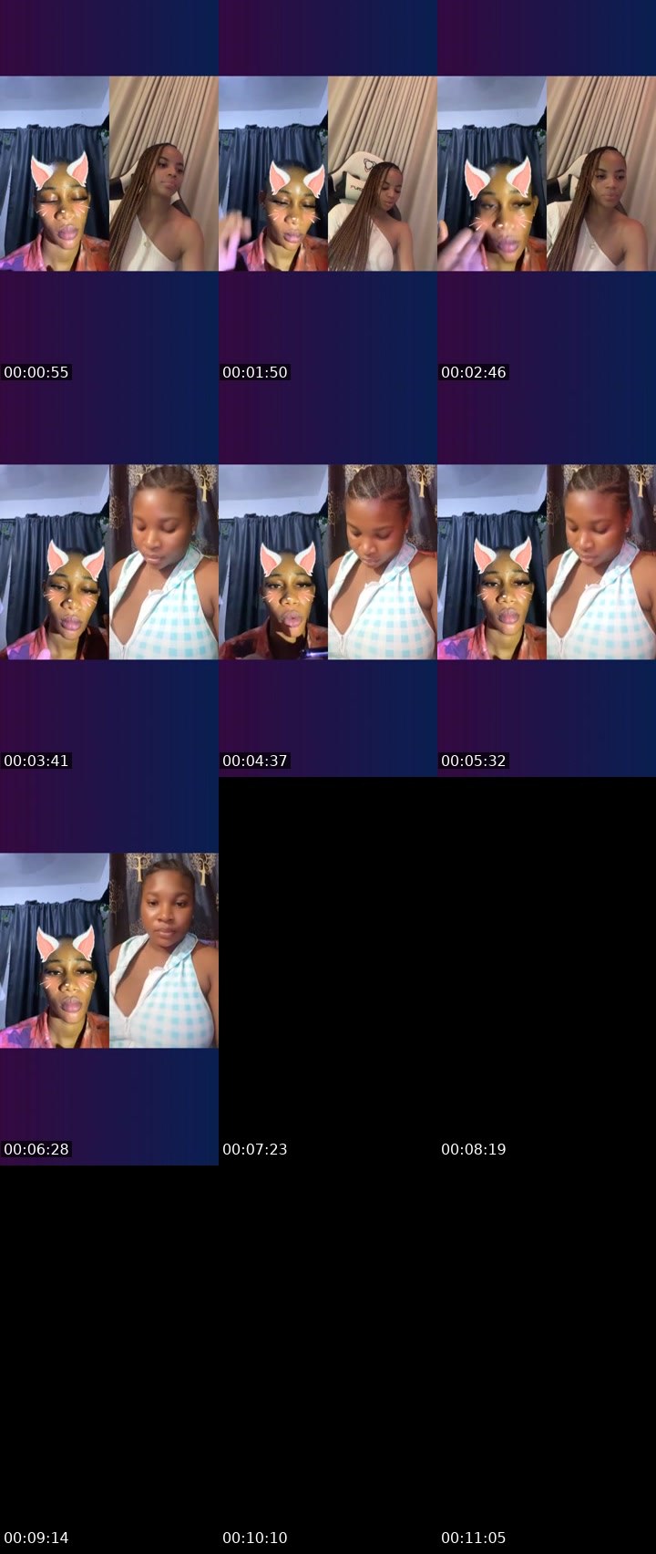 Contact-sheet preview of 6k Eliana 01🦍's Liveme recording