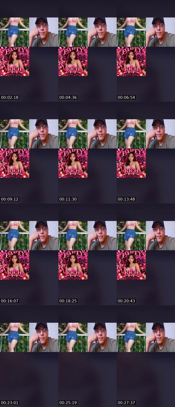 Contact-sheet preview of NP🫅MICHEKAY🧙's Liveme recording