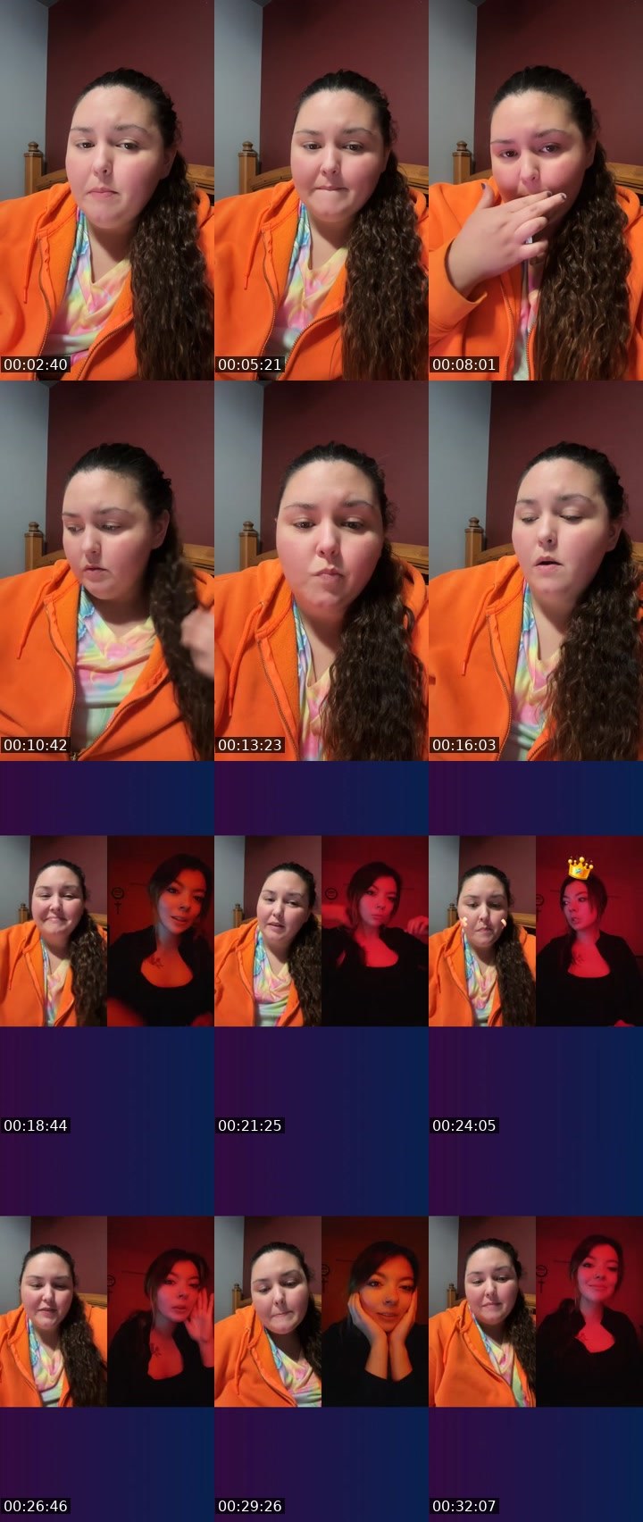 Contact-sheet preview of Fairy360's Liveme recording