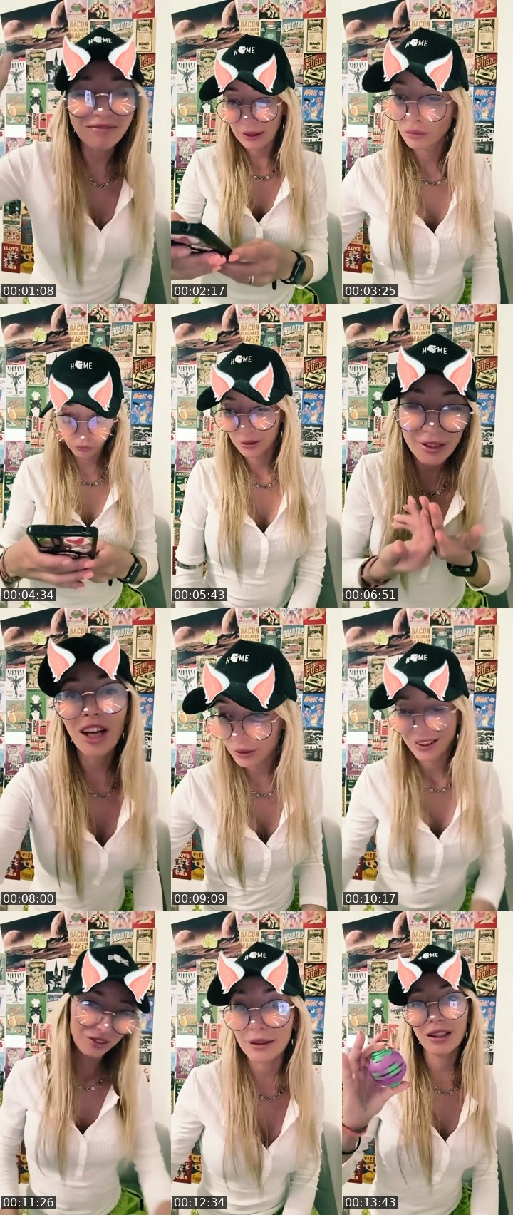 Contact-sheet preview of 😉Kate 🤍℄'s Liveme recording