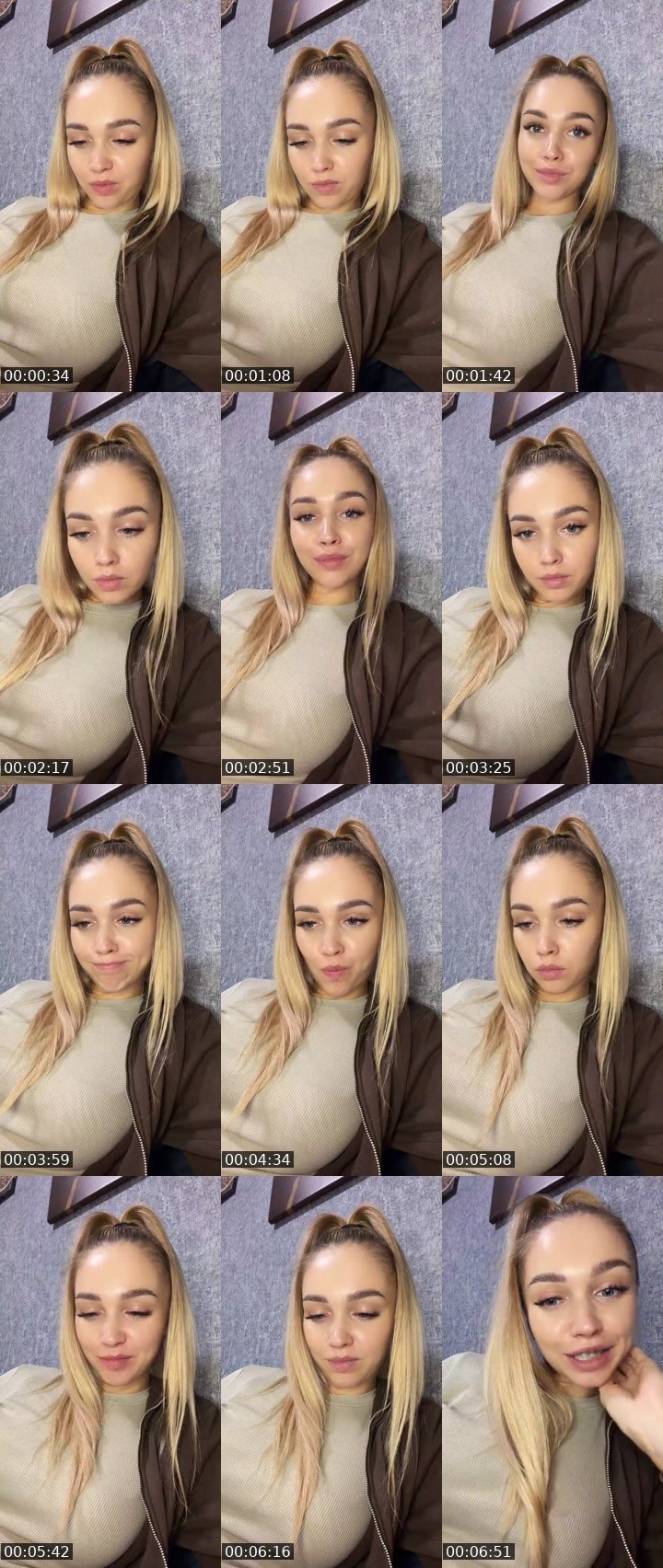 Contact-sheet preview of Blue Fairy🧚‍♀️'s Liveme recording