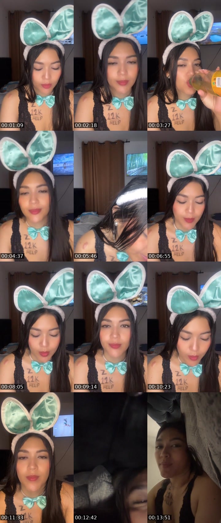 Contact-sheet preview of 🐝🦵ELAᴮᵉᵉ🐻‍❄️💵🕶️'s Liveme recording