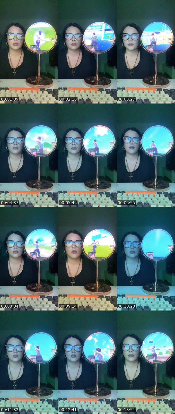 Contact-sheet preview of ღ TheHolyyMother ღ's Liveme recording