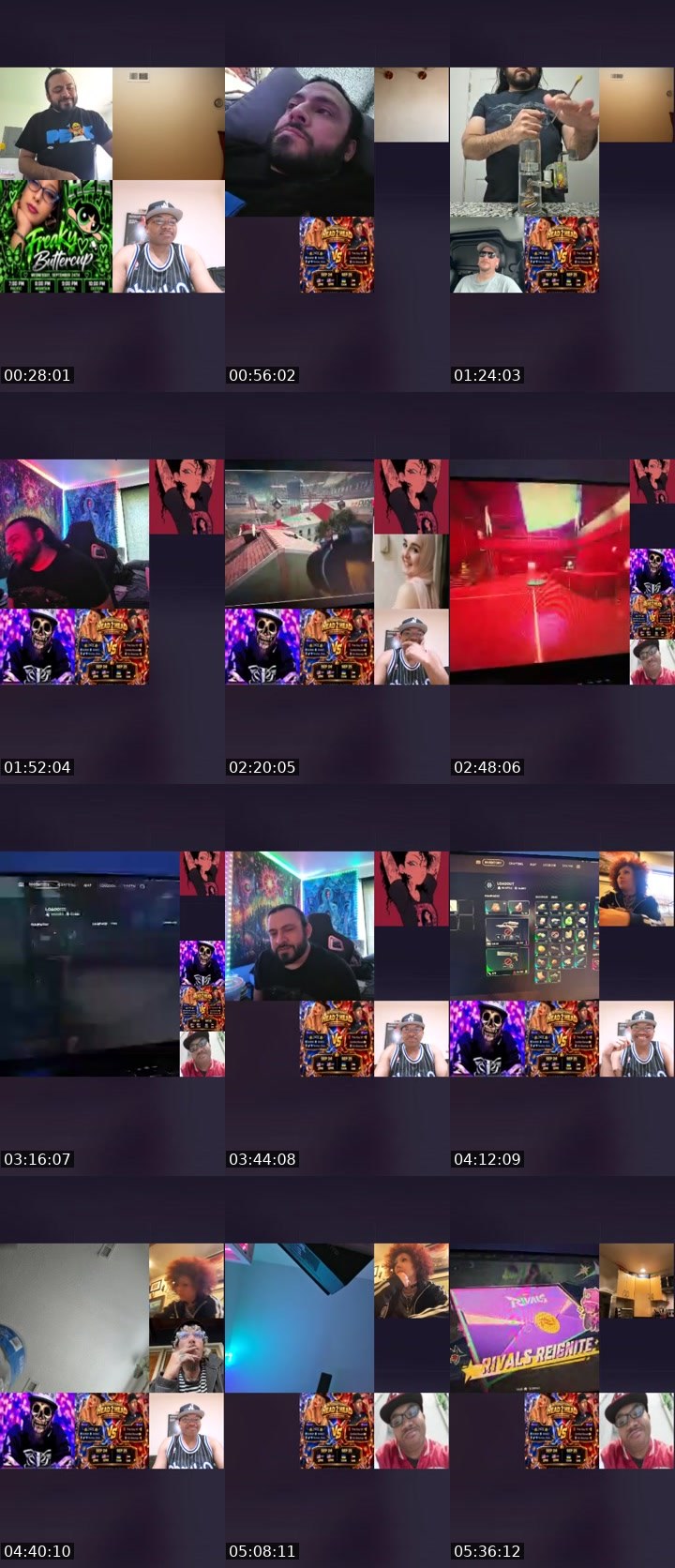 Contact-sheet preview of 𝕃ucas 𝕊corpio's Liveme recording
